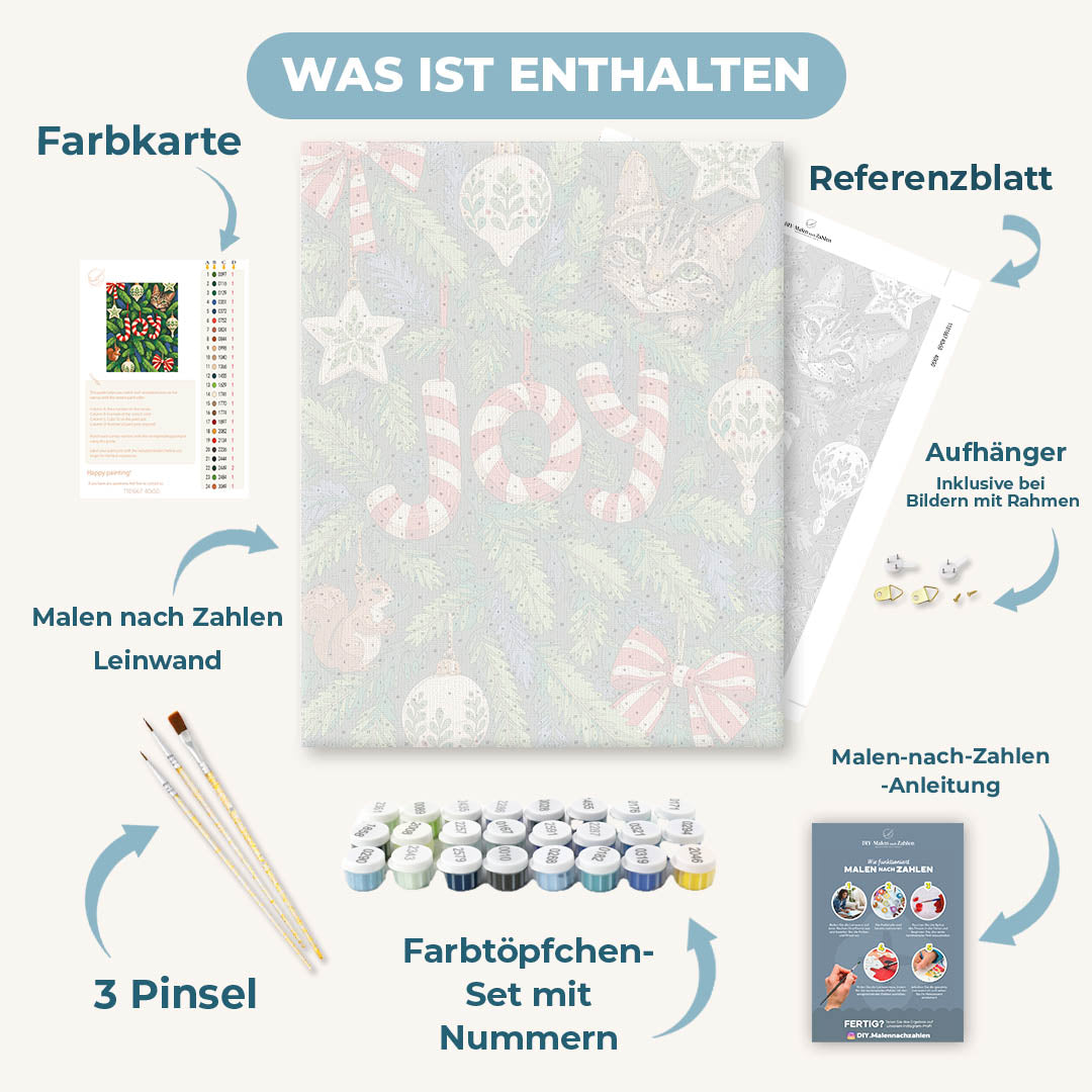 Malen nach Zahlen - Freuden-Kugelzweig