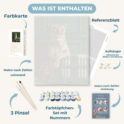 Malen nach Zahlen - Löwin im Salon