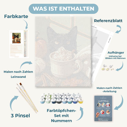Malen nach Zahlen - Pumpkin-Spice-Katze