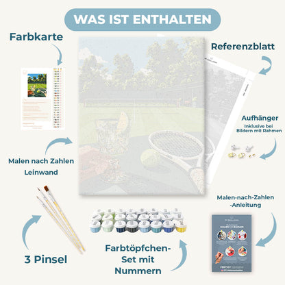 Malen nach Zahlen - Tennisclub-Cocktail