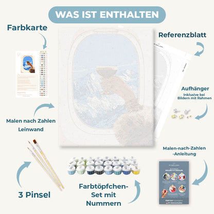 Malen nach Zahlen - Wein über den Bergen