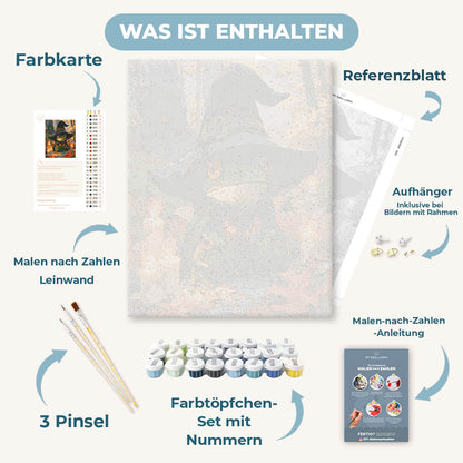 Malen nach Zahlen - Hexenfrosch