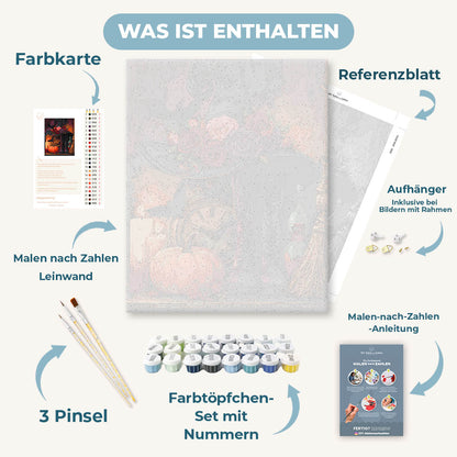 Malen nach Zahlen - Herbstlicher Hexenaltar