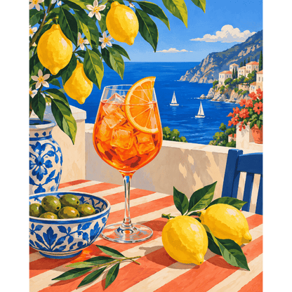 Malen nach Zahlen - Amalfi-Aperitivo