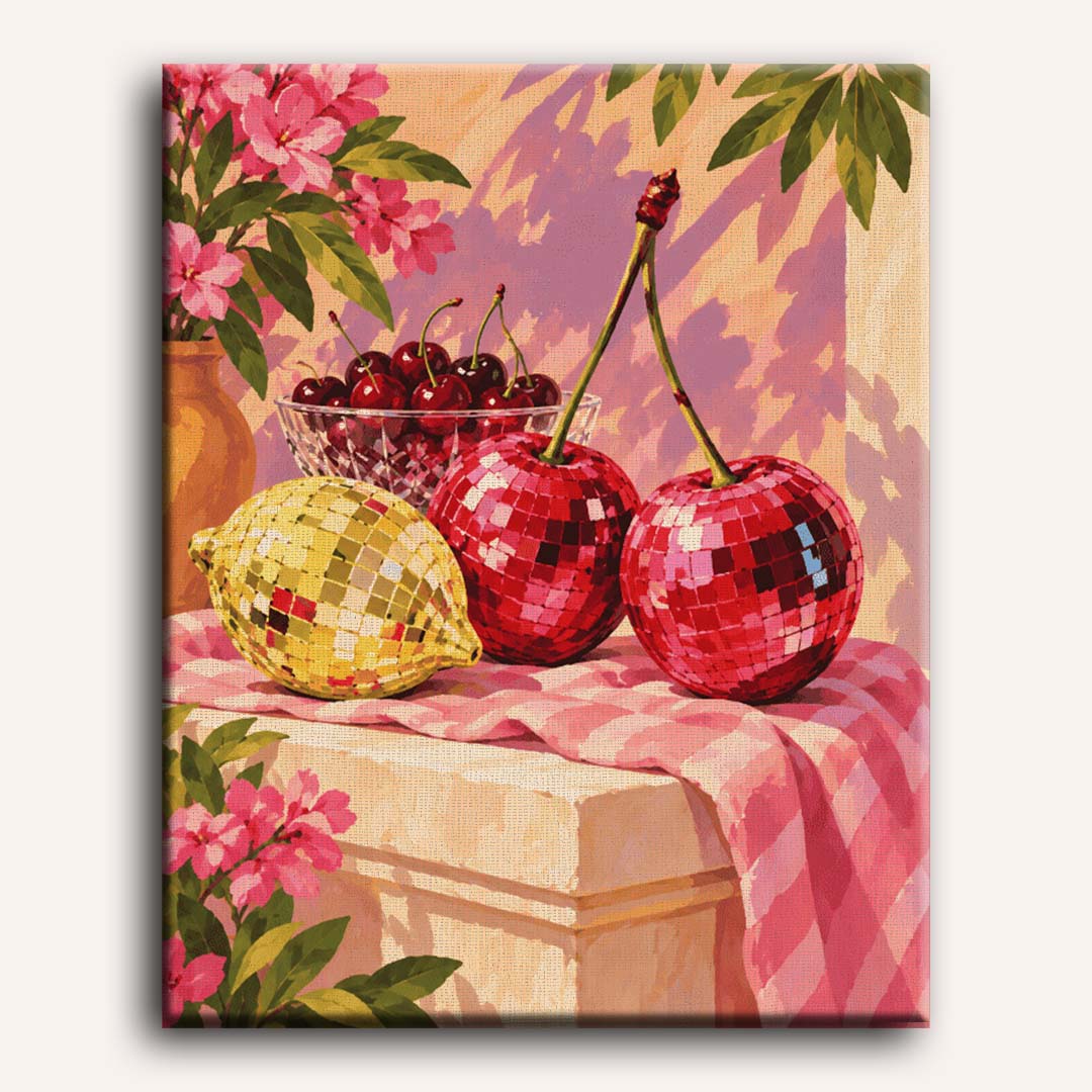 Malen nach Zahlen - Disco-Obstschale