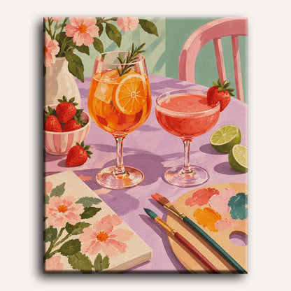 Malen nach Zahlen - Spritz-Pause des Malers