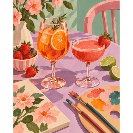 Malen nach Zahlen - Spritz-Pause des Malers