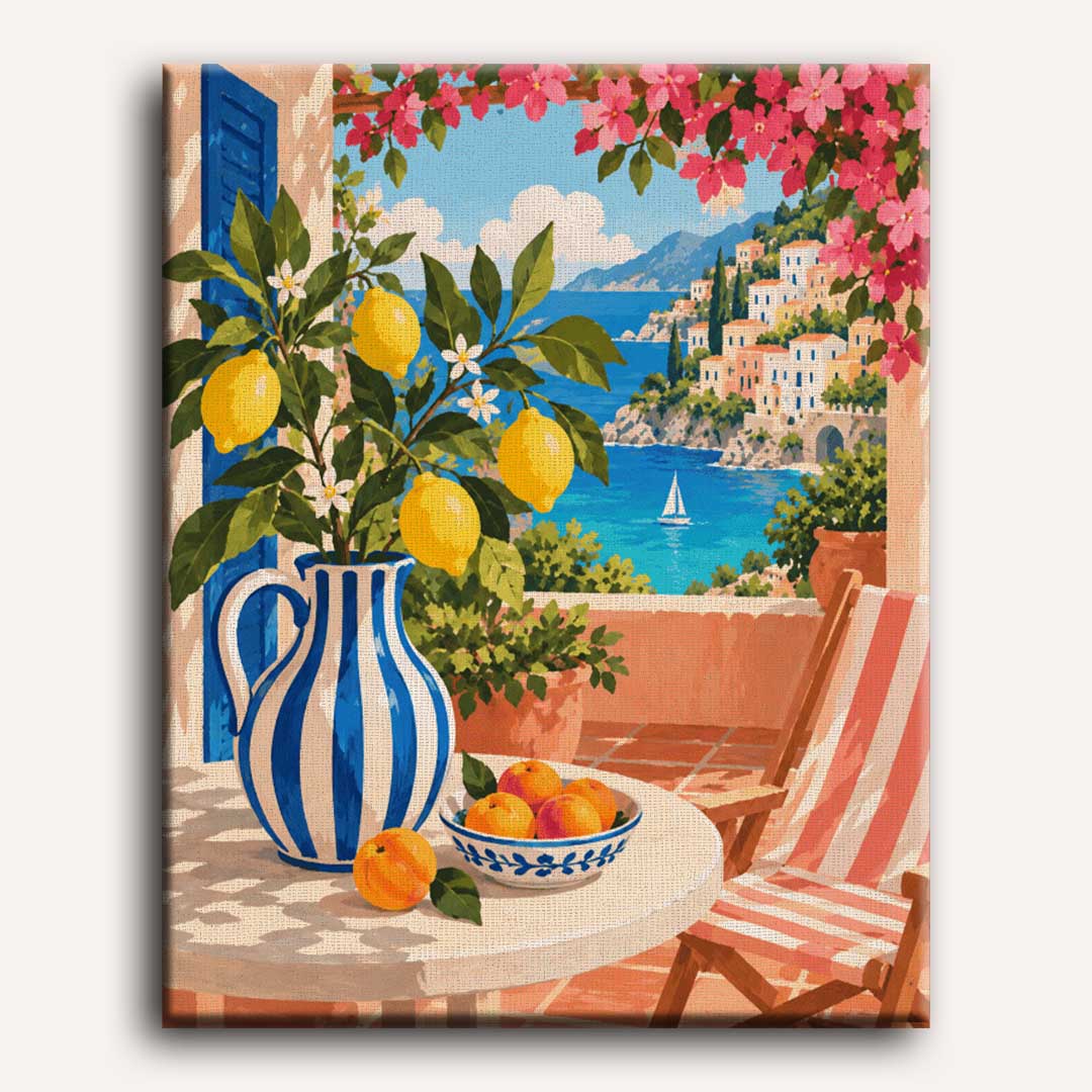 Malen nach Zahlen - Amalfi-Zitronenhain