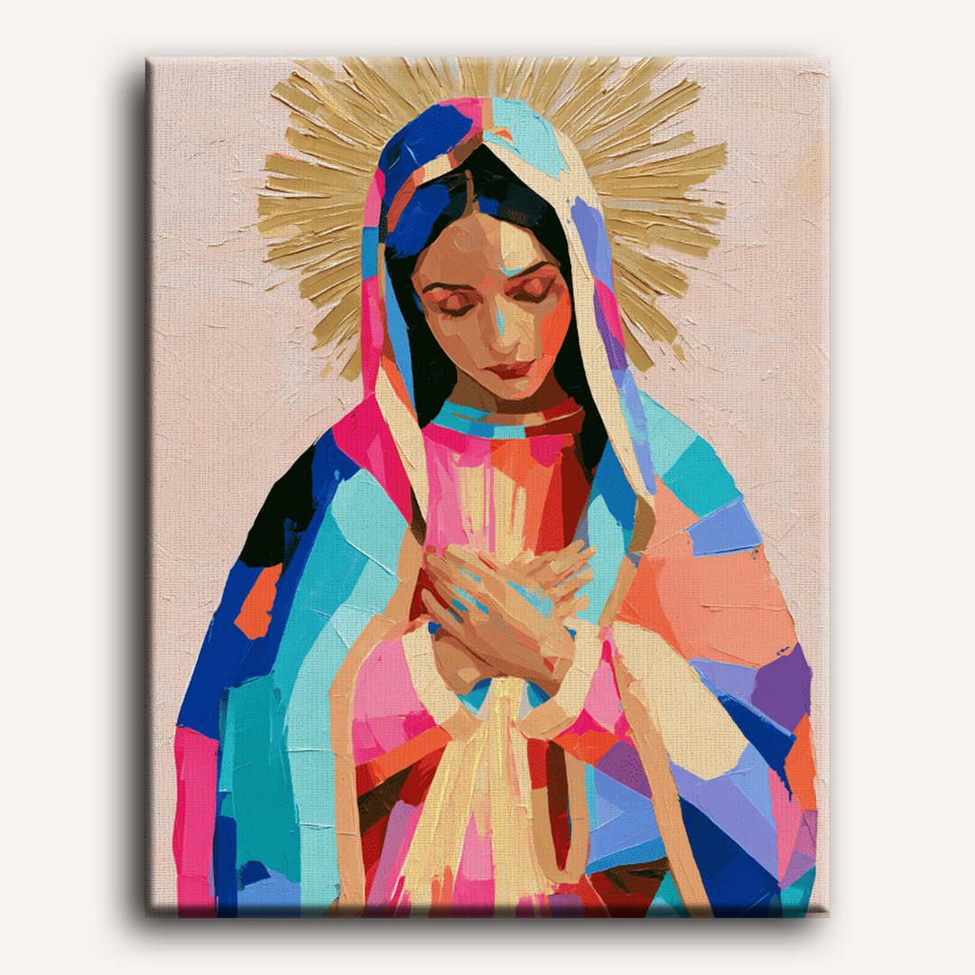 Malen nach Zahlen - Strahlende Madonna