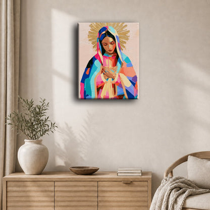 Malen nach Zahlen - Strahlende Madonna