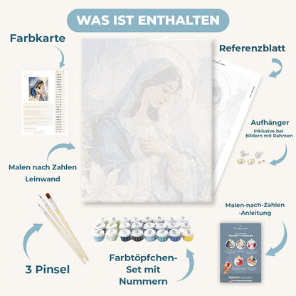 Malen nach Zahlen - Heiligenschein aus Lilien