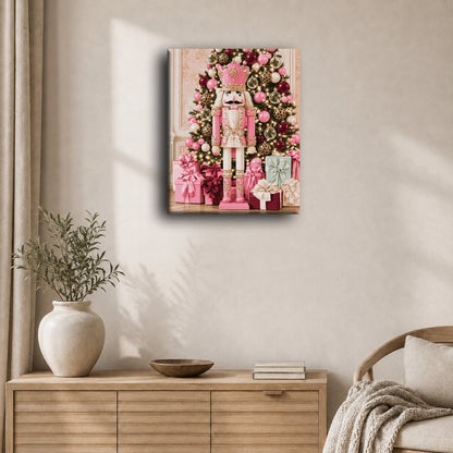 Malen nach Zahlen - Rosa Nussknacker-Weihnacht