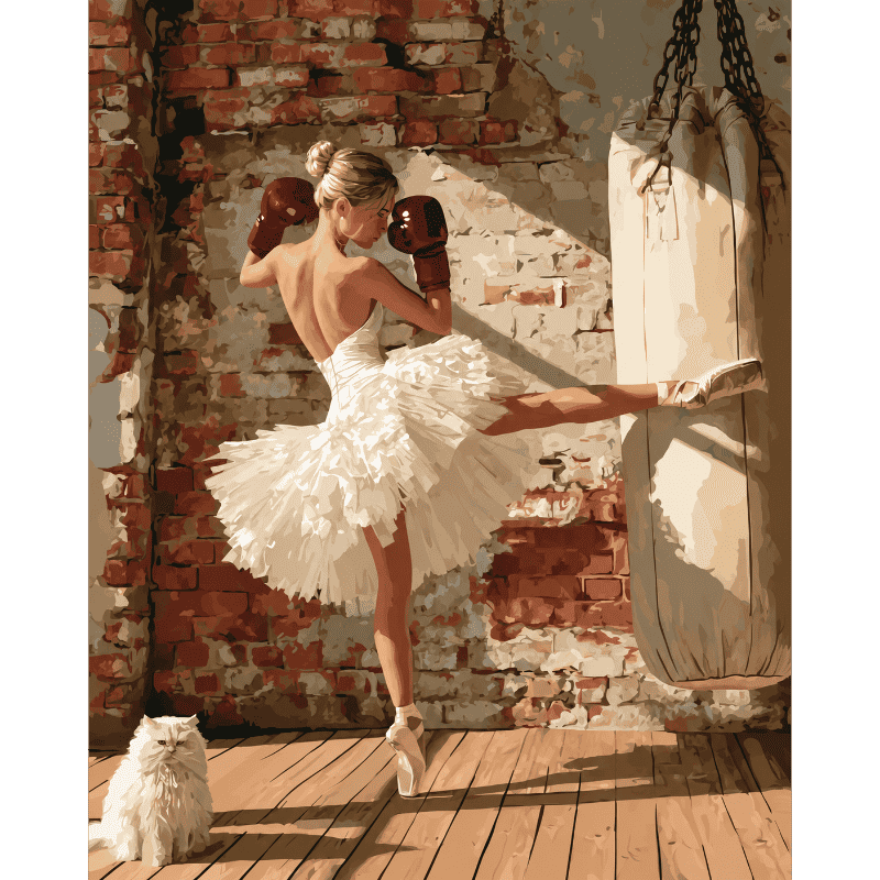 Malen nach Zahlen - K.o. der Ballerina