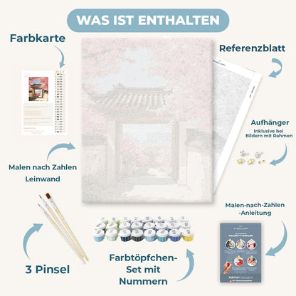 Malen nach Zahlen - Blühendes Tor
