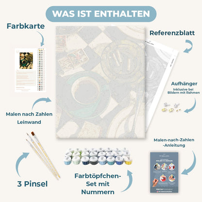Malen nach Zahlen - Espresso & Aschenbecher