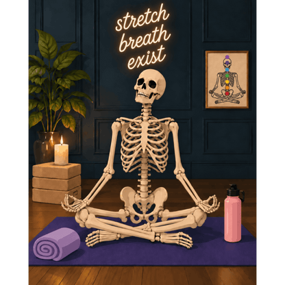Malen nach Zahlen - Morgendehnung des Skeletts
