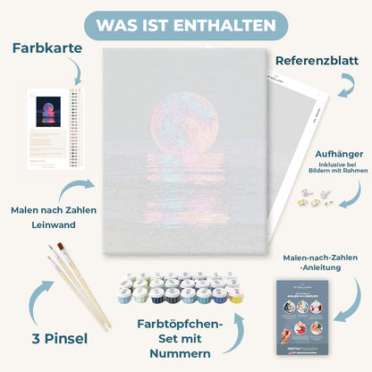 Malen nach Zahlen - Technicolor-Mondaufgang