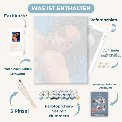 Malen nach Zahlen - Farbgewaschener Schlaf