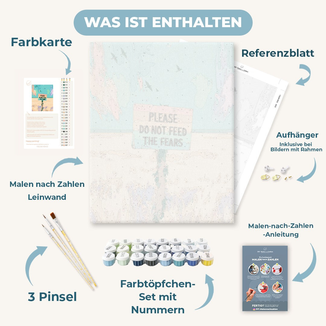 Malen nach Zahlen - Bitte die Ängste nicht füttern