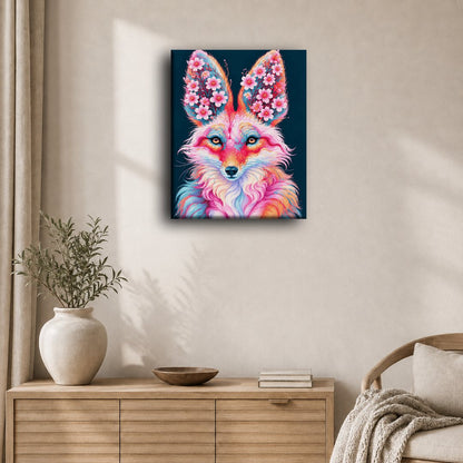 Malen nach Zahlen - Fuchs mit Sakura-Ohren
