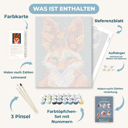 Malen nach Zahlen - Herbstglut-Fuchs