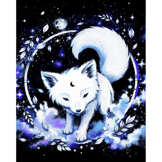 Malen nach Zahlen - Magischer Wolf - by Tiny Tami