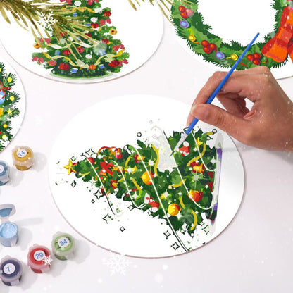 Malen nach Zahlen - Weihnachts-Tischsets | 4 Stück