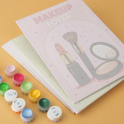 6 Mini-Gemälde auf Holzplatte – Glamour-Essentials Set