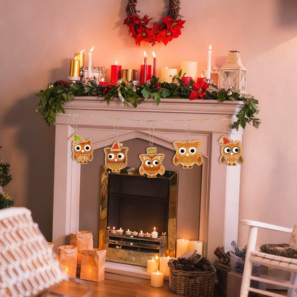 8 XL Weihnachtsanhängern | Festliches Weihnachtseulen-Set