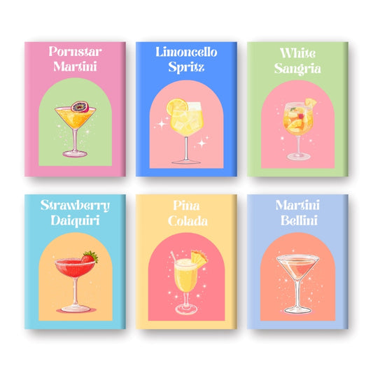 Malen nach Zahlen - Malen nach Zahlen – 6 Mini-Gemälde | Summer Vibes Cocktail-Set