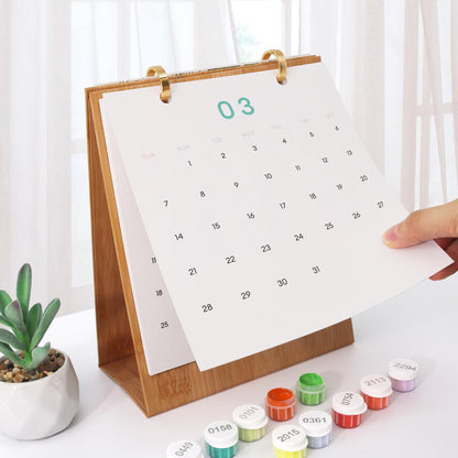 2027 Malen nach Zahlen Tischkalender | Reise Edition