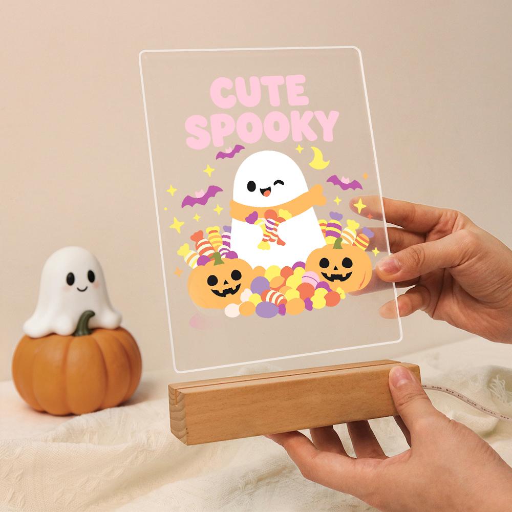 Malen nach Zahlen Halloween Lampe – Süßer Geist