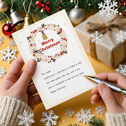 Malen nach Zahlen - 5 Postkarten – Weihnachtsset