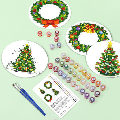Malen nach Zahlen - Weihnachts-Tischsets | 4 Stück
