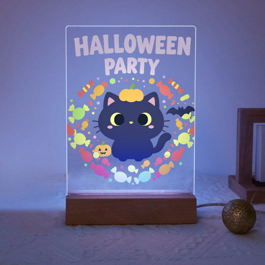 Malen nach Zahlen Halloween Lampe – Kürbispfoten - Malen nach Zahlen