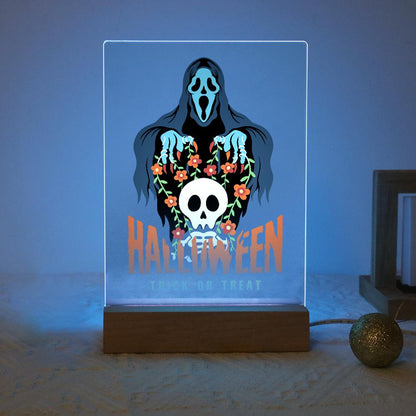 Malen nach Zahlen Halloween Lampe – Verfluchter Totenkopf - Malen nach Zahlen