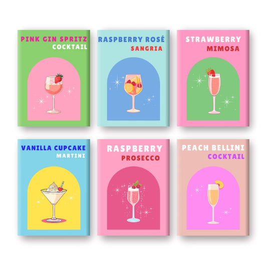 Malen nach Zahlen - Malen nach Zahlen – 6 Mini-Gemälde | Sip & Sparkle Cocktail-Set