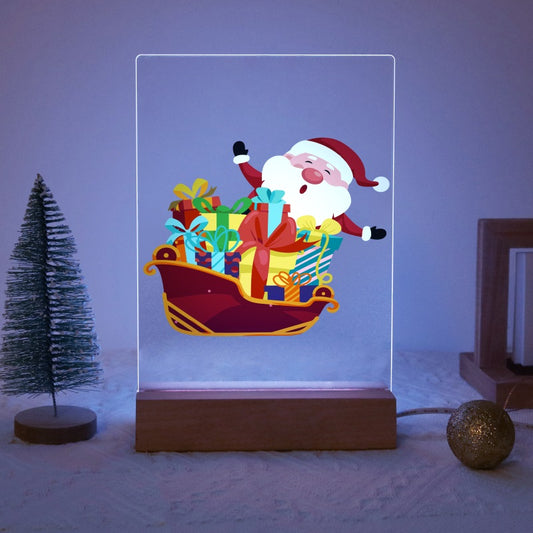 Malen nach Zahlen - Malen nach Zahlen Weihnachtslampe | Weihnachtsmann