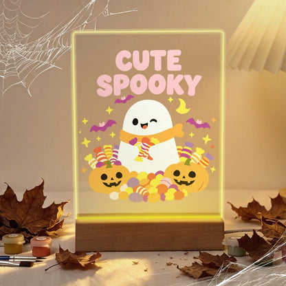 Malen nach Zahlen Halloween Lampe – Süßer Geist