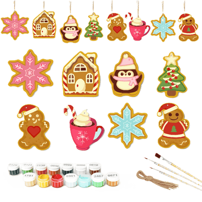 8 XL Weihnachtsanhängern | Süßen Weihnachtsleckereien Set
