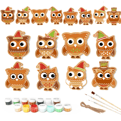 8 XL Weihnachtsanhängern | Festliches Weihnachtseulen-Set