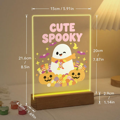 Malen nach Zahlen Halloween Lampe – Süßer Geist