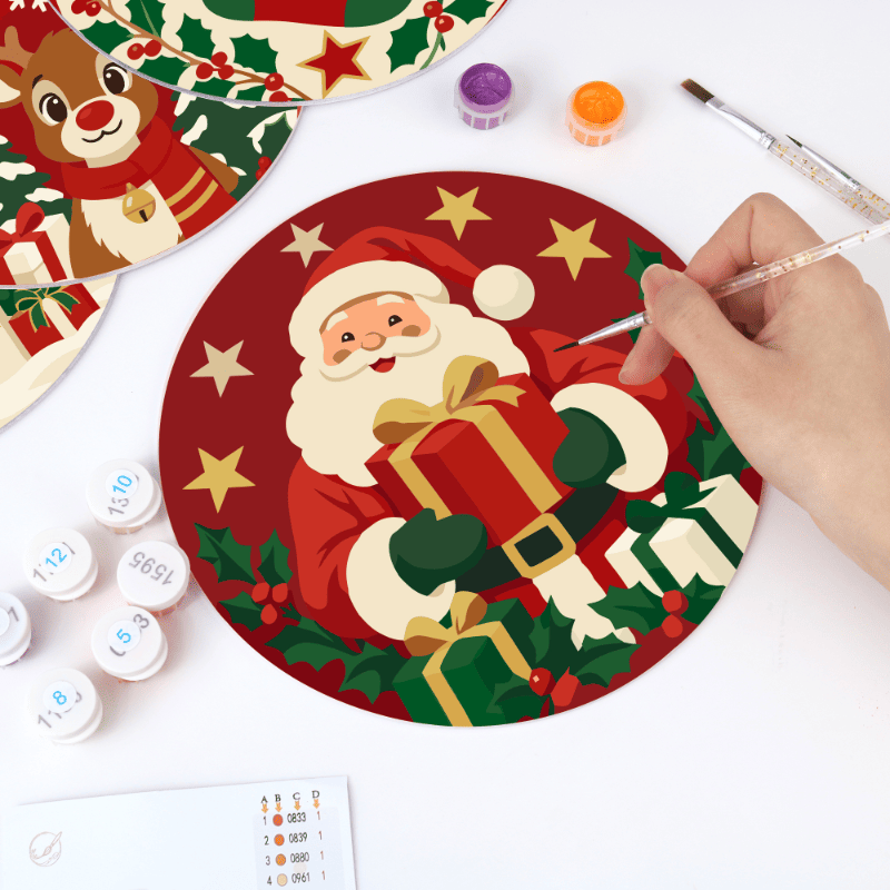 Malen nach Zahlen Tischset – Klassische Weihnachten