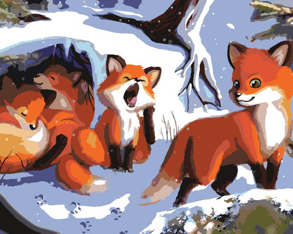 Malen nach Zahlen - Malen nach Zahlen - Fuchsbau - by Vink