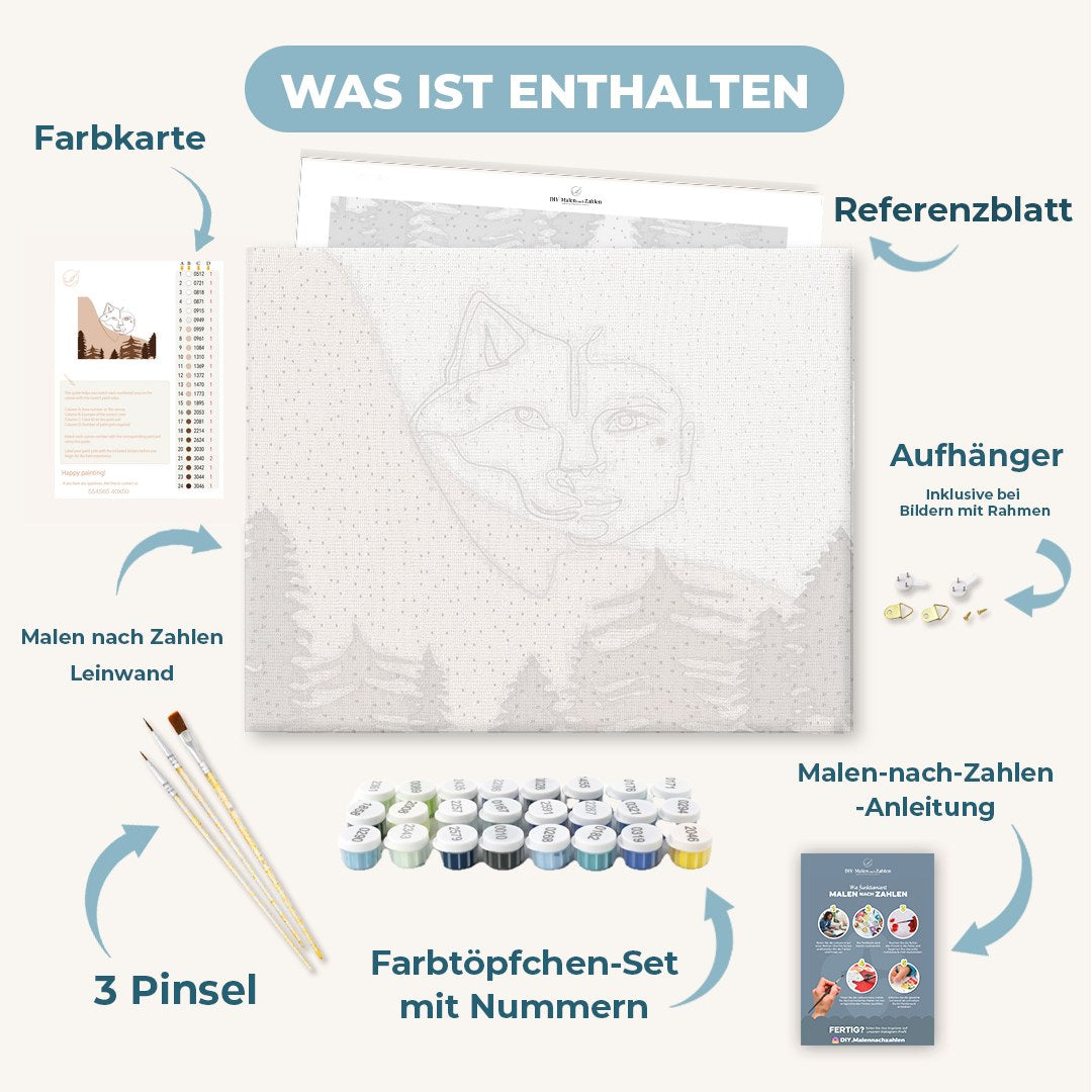 Malen nach Zahlen - Wilder Wald 7