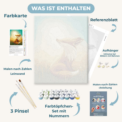 Malen nach Zahlen - Kleiner roter Fuchs