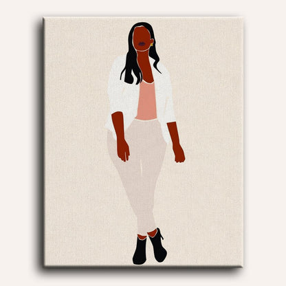 Malen nach Zahlen - Lady Boss Portrait - 16