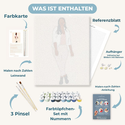 Malen nach Zahlen - Lady Boss Portrait - 16