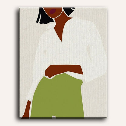 Malen nach Zahlen - Lady Boss Portrait - 24