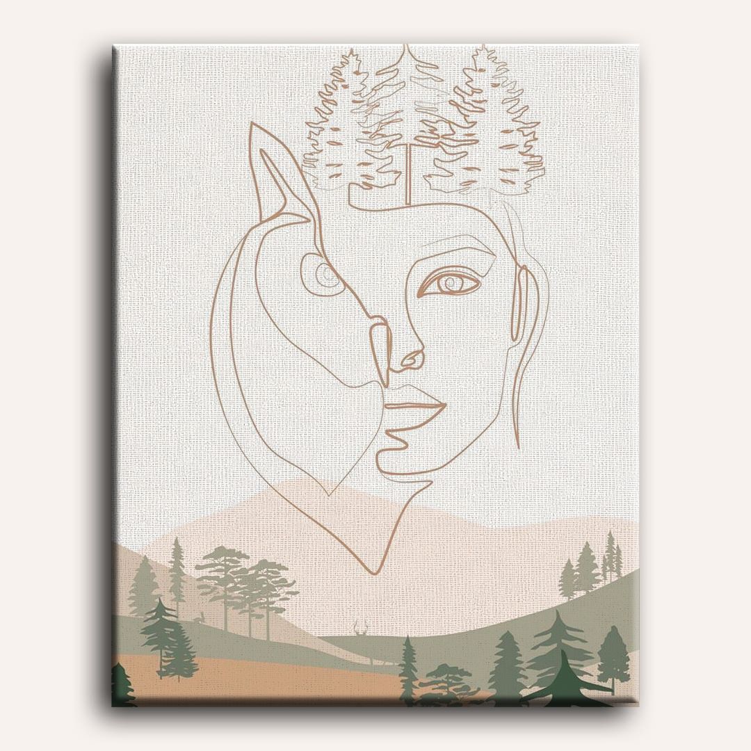Malen nach Zahlen - Wilder Wald 44